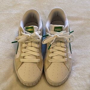 Puma Women’s Sneakers in White and Green